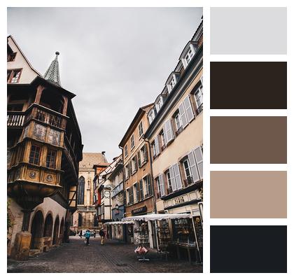Alsace France Colmar City Image